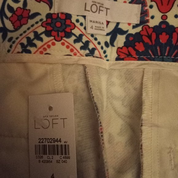 Loft size 4 Riviera cropped pant - Picture 2 of 8